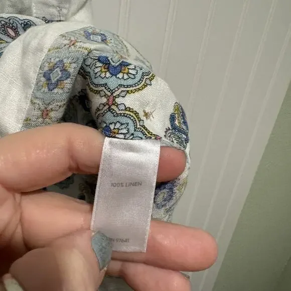 J Jill Linen Sleeveless Tunic Top Side Buttons Plus Size 2X - Picture 4 of 5